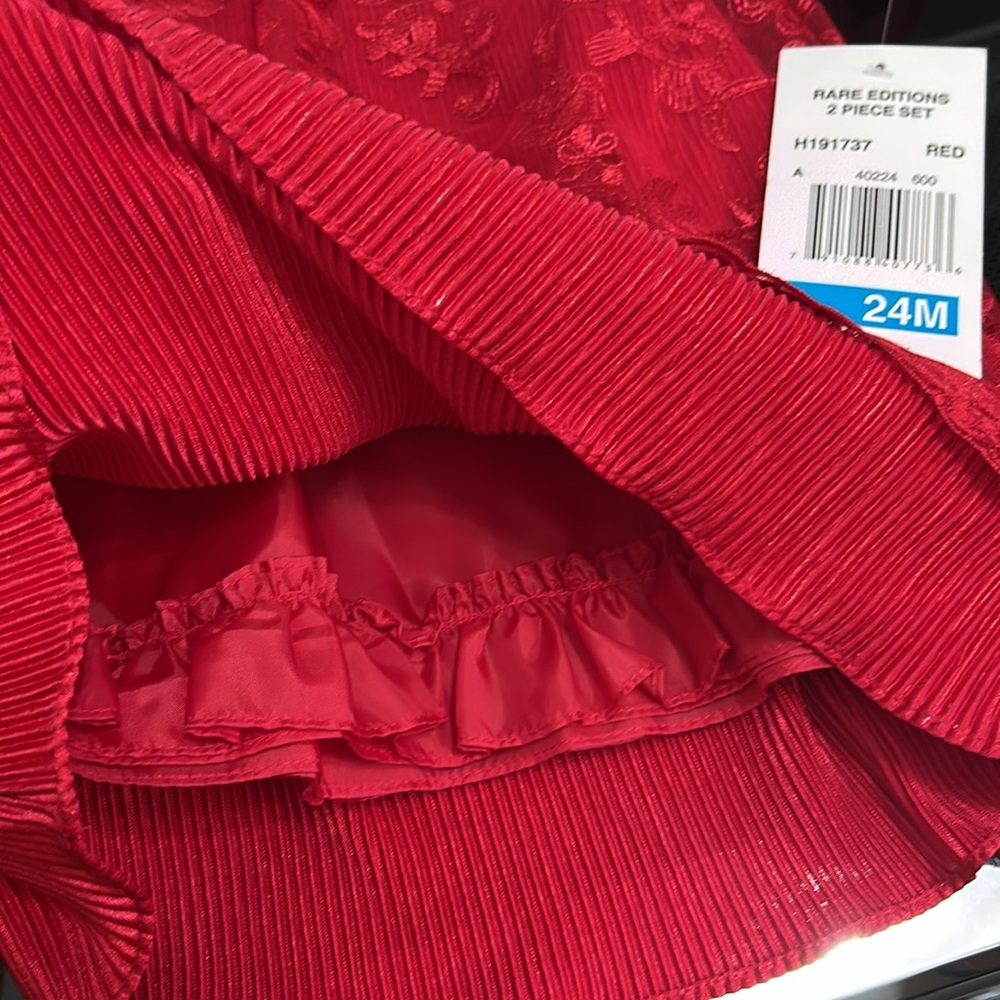 Girls 24 month formal fancy sparkle lace dress new nwt diaper cover - Picture 3 of 6